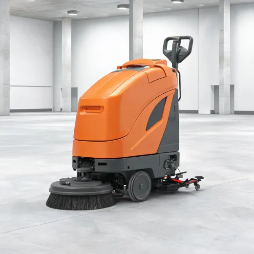 Walk-behind Clarke floor scrubber