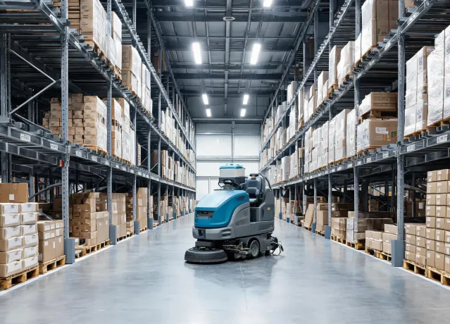 Warehouse cleaning route