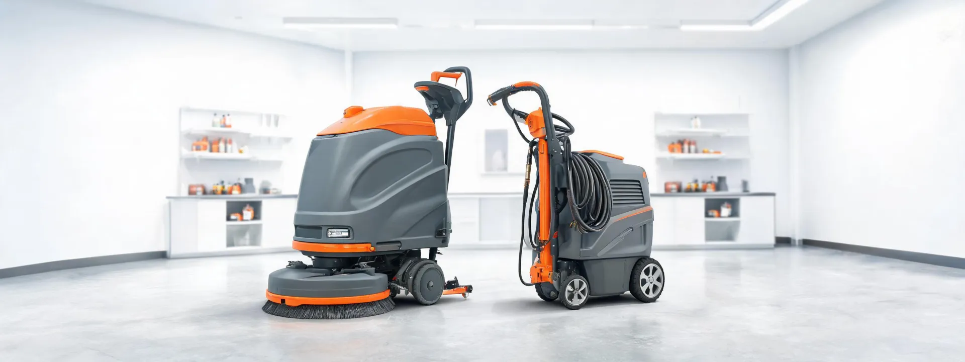 Clarke scrubber and pressure washer lineup